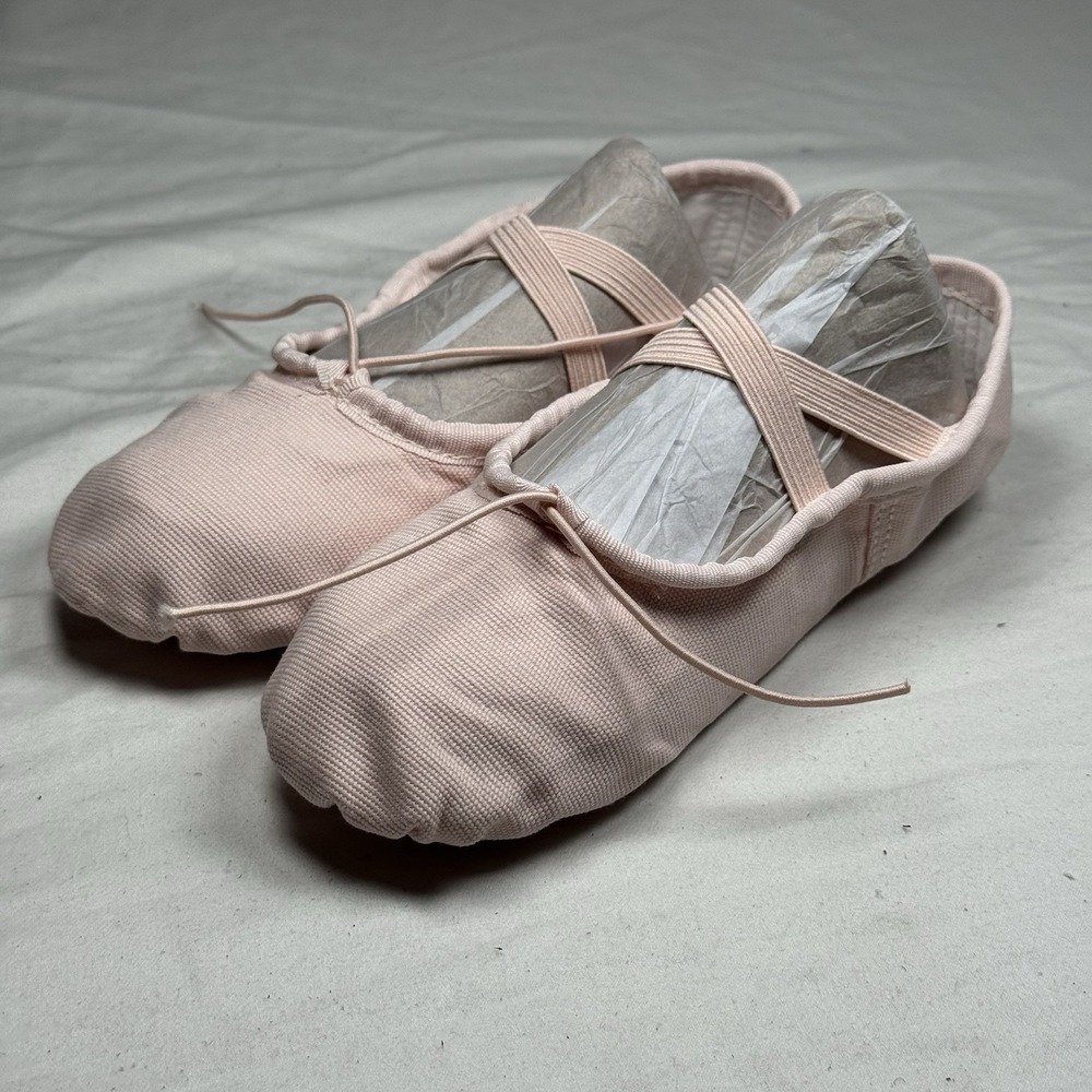 Stelle Ballet Shoes Kids US 12 Pink Canvas Dance Slippers Split Sole